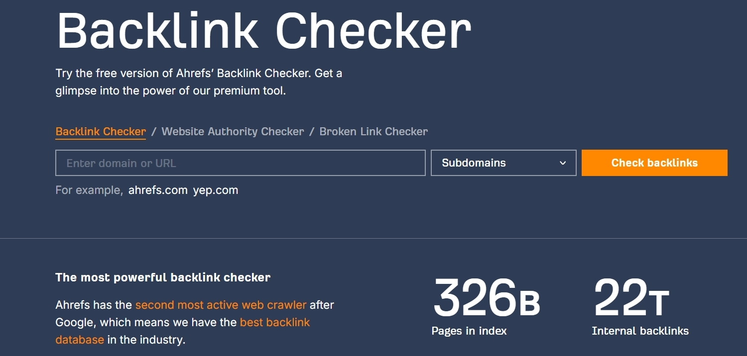 Quantity of Backlinks