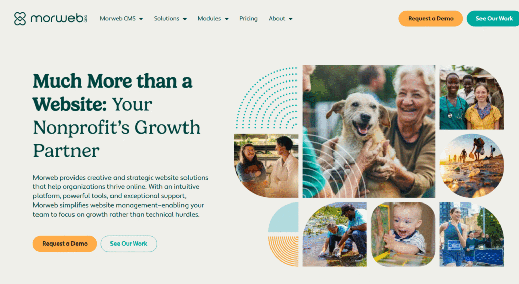morweb website builder website screenshot