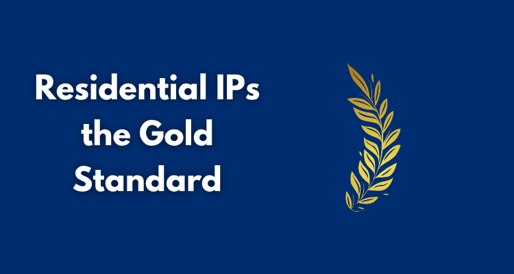 Residential IPs the Gold Standard for Web Scraping and Online Privacy