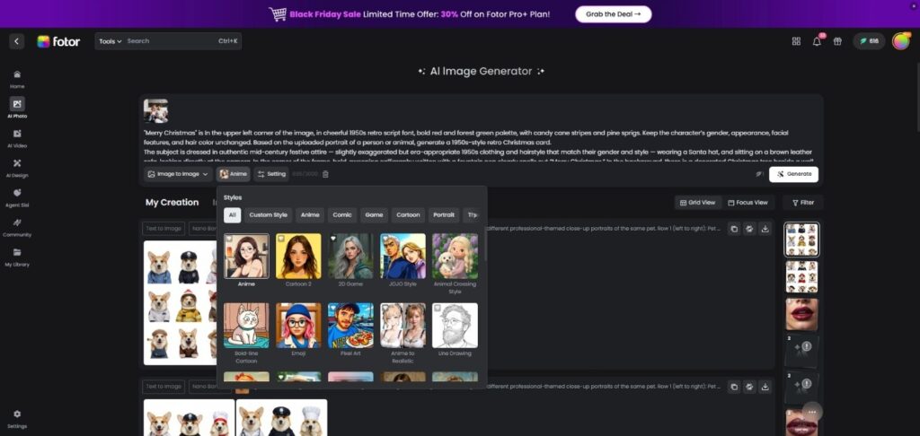 Fotor AI Image Generator from Image