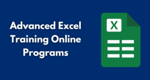 Advanced Excel Training Online Programs