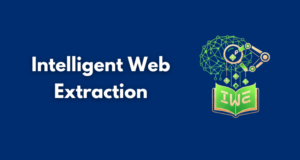 make a logo symbolizing the term Intelligent Web Extraction make it small, meaninfull and with transparent backgrount