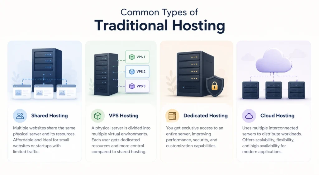 Common Types of Traditional Hosting