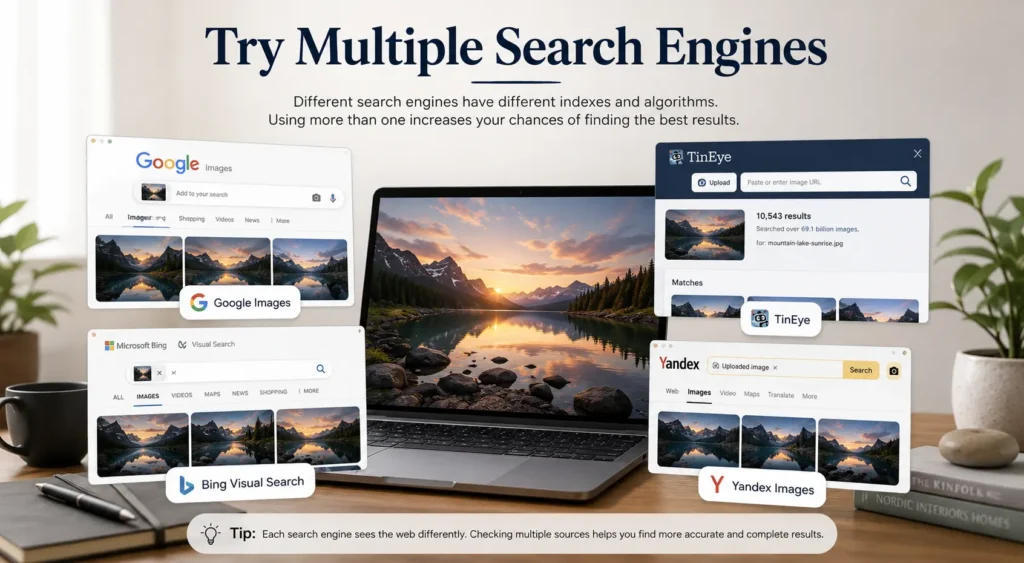 Try Multiple Search Engines