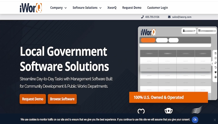 Home page of  iWorQ