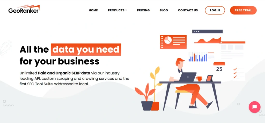 Home page of GeoRanker