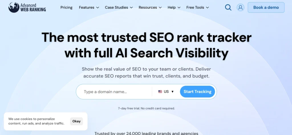 Home page of Advanced Web Ranking
