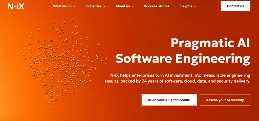 Home page of N-iX